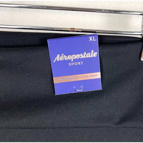 Aeropostale Sport fold over high rise flare yoga pants sz XL - Picture 4 of 8